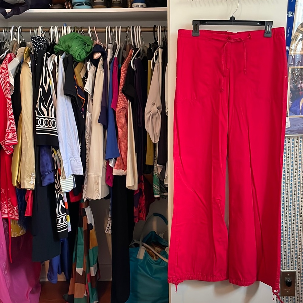 Pinko Red Flare Pants